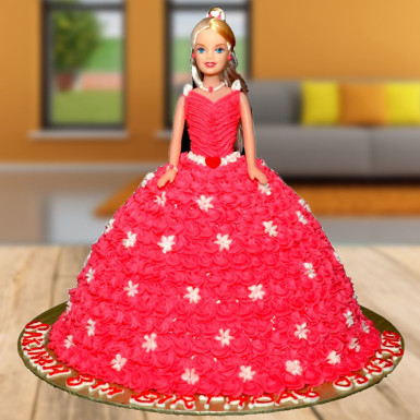 Yochana's Cake Delight! : Rose design Barbie Jelly Cake