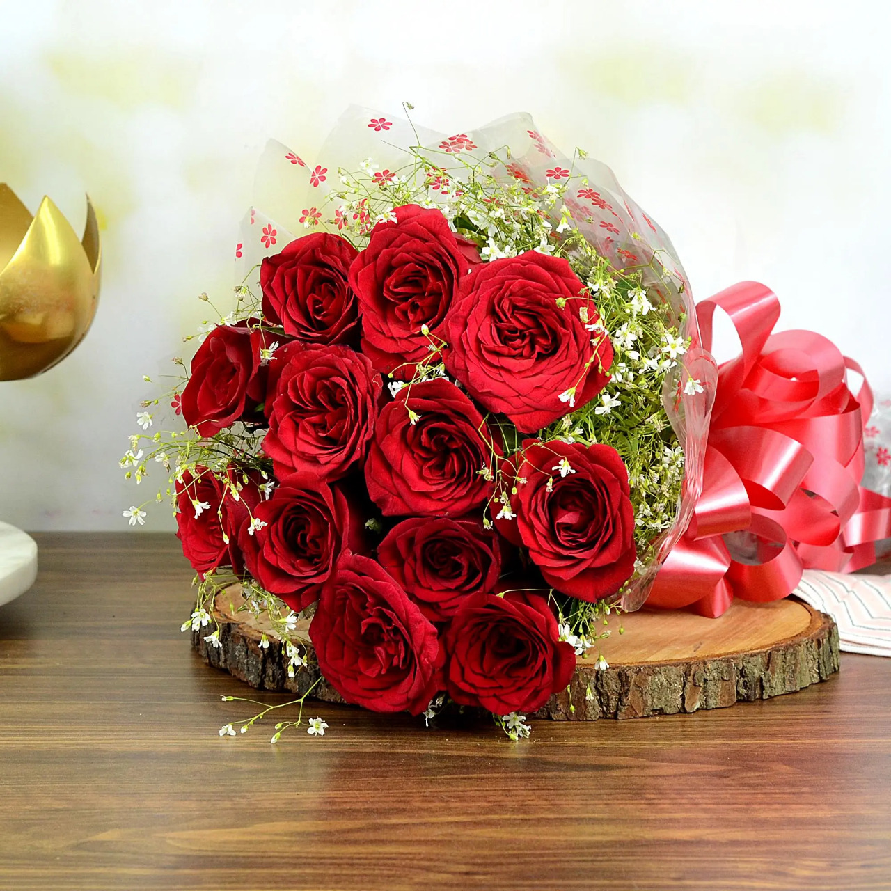 10 Red Roses Bouquet